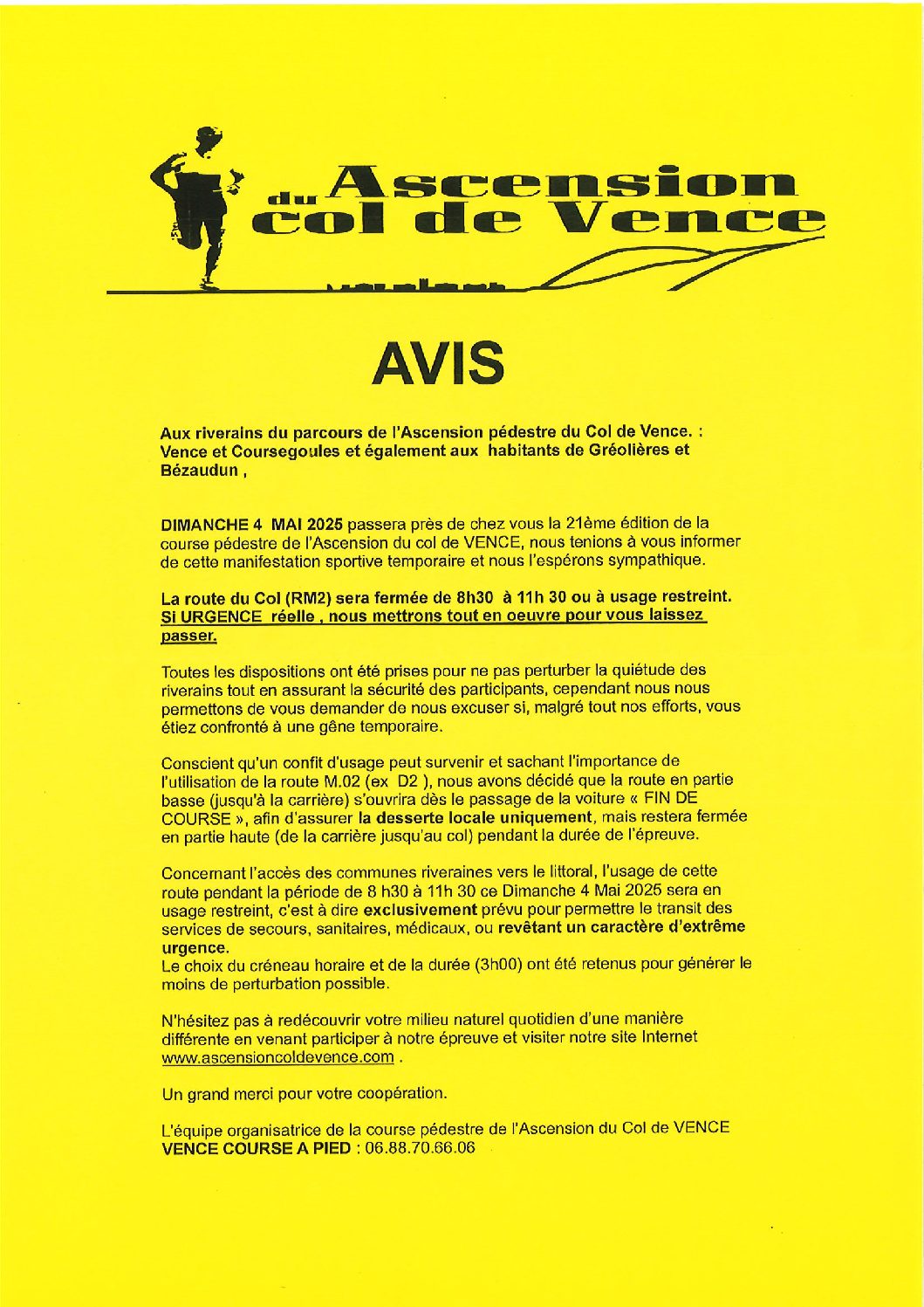 Ascension Col de Vence